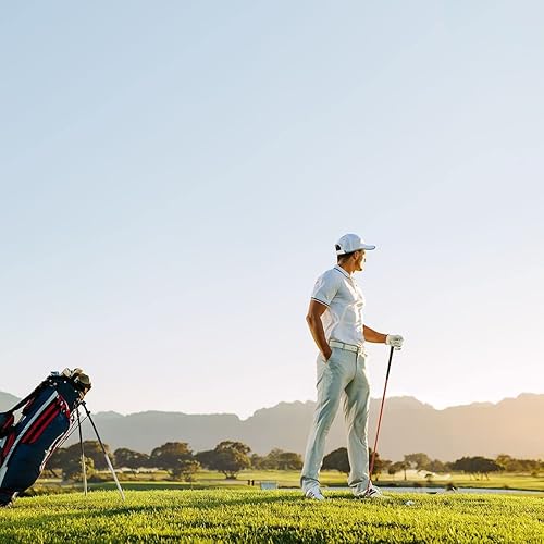 Miniatura 7 de LIGNUM Tee - Camisetas de golf clásicas - Camisetas de golf deportivas - Cabeza antigiro, micro madera de base biológica, 50 veces duradera