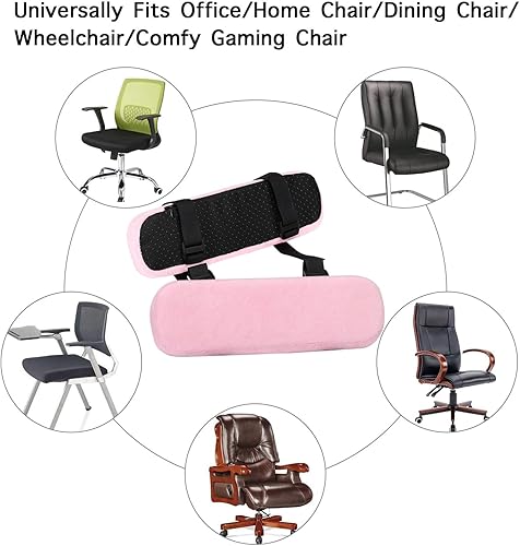 Miniatura 6 de MOSISO Reposabrazos para Silla (Paquete de 2), Fundas de Espuma Viscoelástica para Silla de CasaOficina, Cómodas Almohadillas para Brazos de