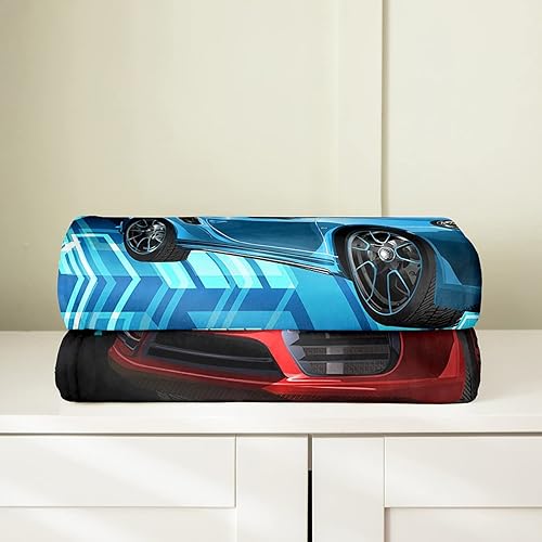 Vista 150 de Manta de cama de arte abstracto Grunge para niños, color verde azulado y naranja, manta de forro polar desordenada con pintura de óxido, manta Multi