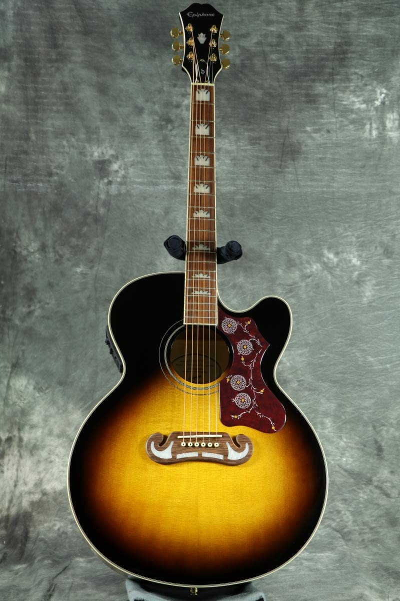 Amazon | Epiphone/J-200EC Studio VS (Vintage Sunburst) (EJ-200SCE 