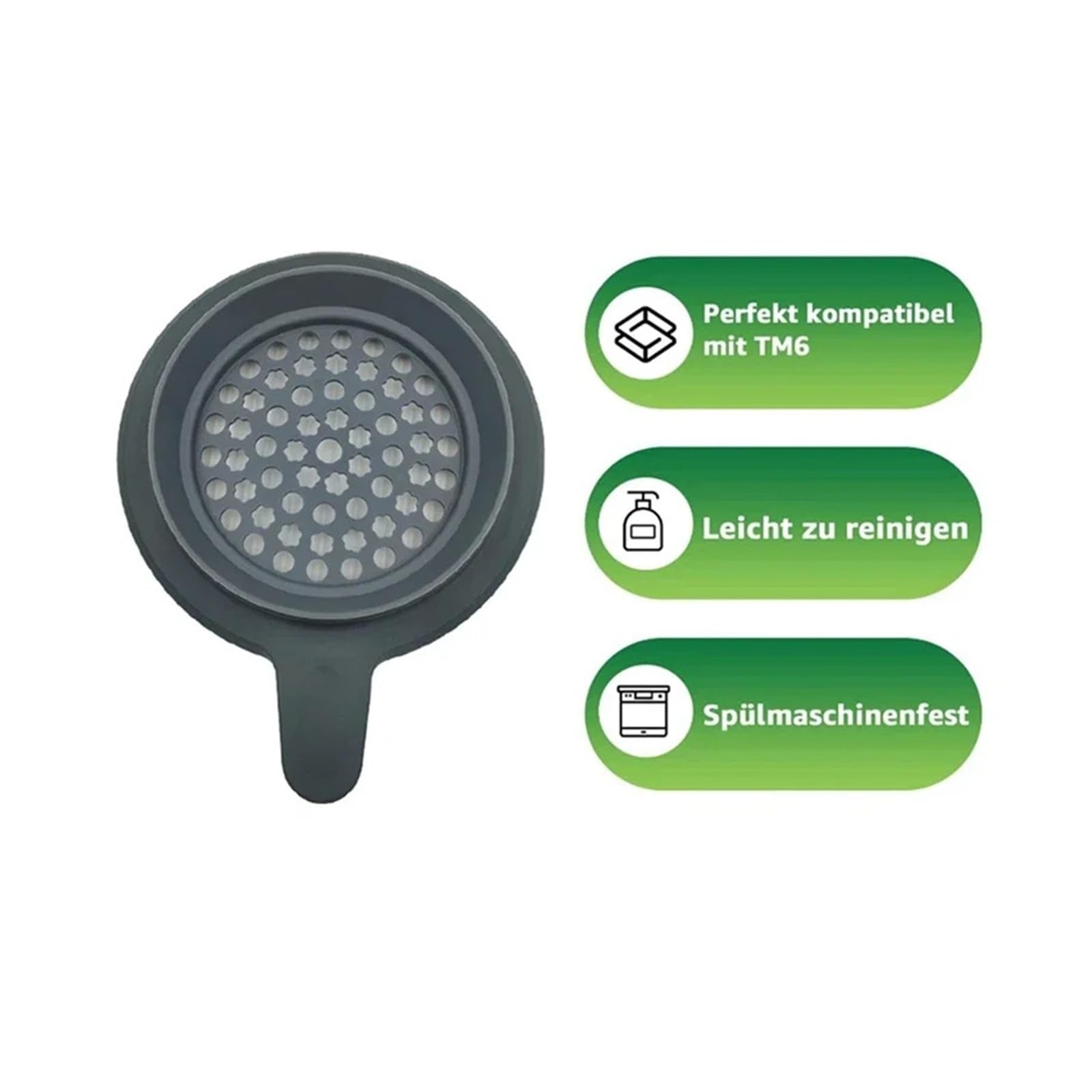 Genérico Compatible con Thermomix, TM5/TM6 Tapa Big Hole con Dispensador