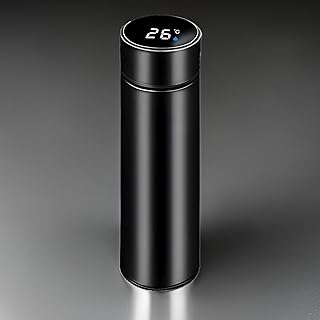 Garrafa térmica premium inox 500ml com display led termômetro d