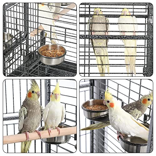 Yaheetech Extra Large Bird Cage 63'' Open Play Top Bird Cage for African Grey Parrots/Amazon Parrot/Caiques/Macaw with 360ï¿½ Wheels