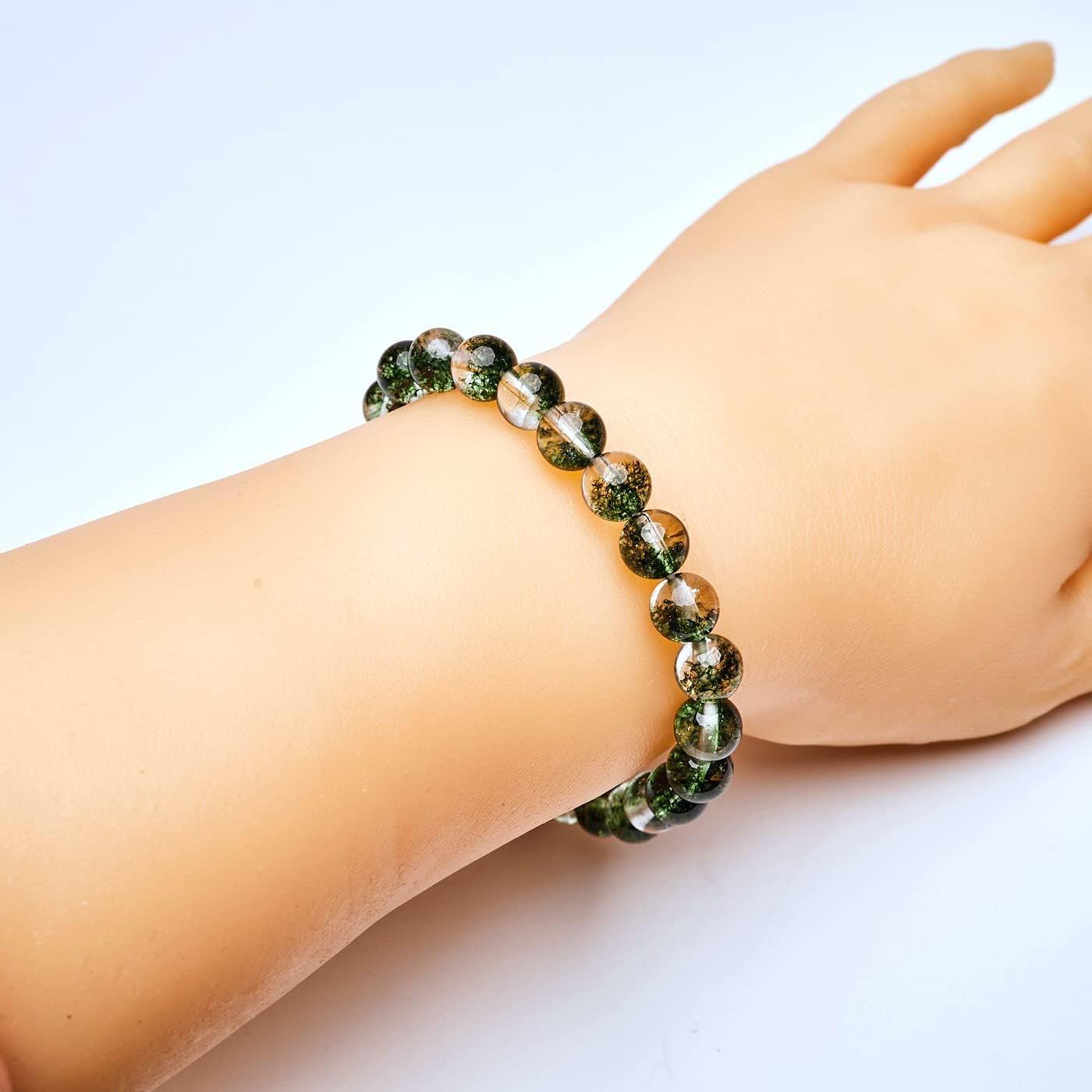 Handmade Womens Mens 8mm Gemstone Beaded Bracelet Stretchy | Chakra Healing Crystal Gemstone Beads Bracelet Stretch For Men, Women and Girls