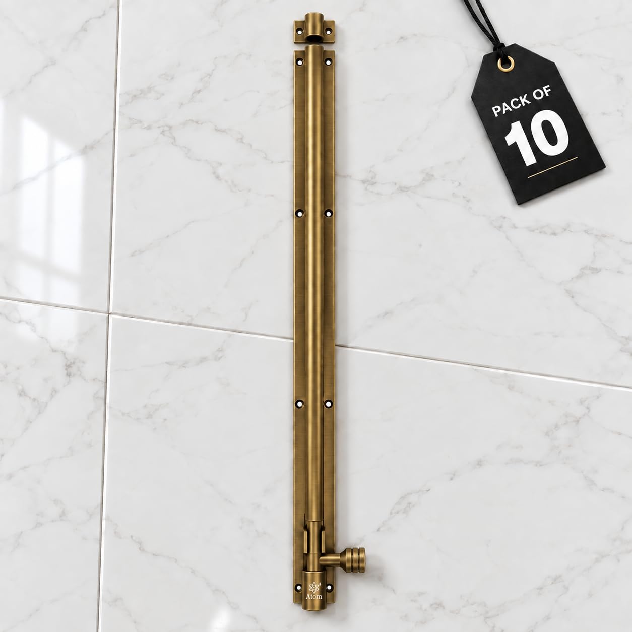 Atom 8 Inch Tower Bolts - Antique Finish (Pack of 4) -25