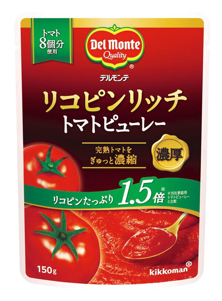 キッコーマン食品 リコピンリッチ トマトピューレ 150g×6個