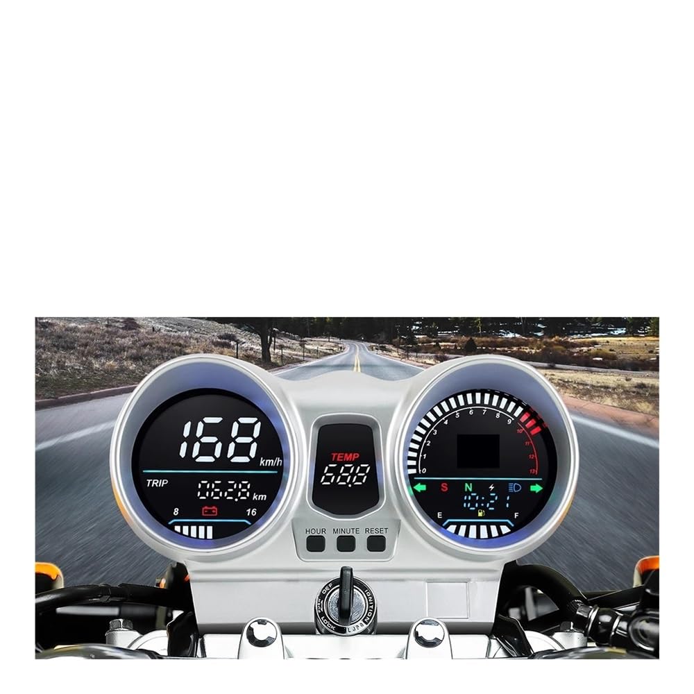 Contachilometri Per Moto 12V Tachimetro Universale Per Cruscotto Tachimetro Per CBX250 Per CBF250 Per Twister 2001-2008 Contachilometri