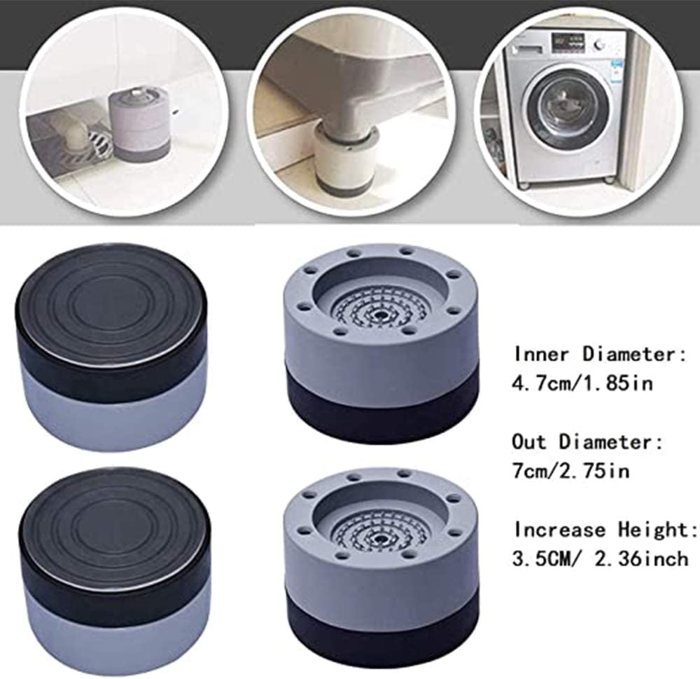 VENEXA Anti Vibration Pads for Washing Machine Washing Machine Feet Pads Shock Absorber Noise Cancelling Washer Support Washing Machine Anti Vibration Pad | Pack of 4 (Anti Vibration Pads.) 3