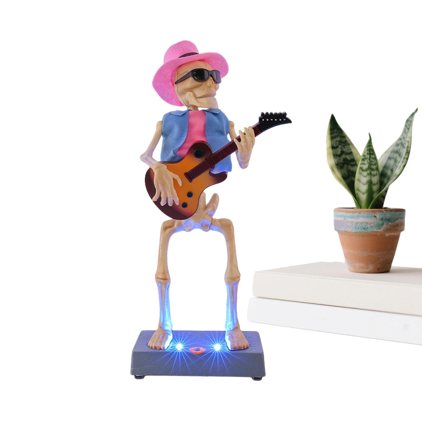 Juguete Esqueleto Bailarín Figura Eléctrica Iluminada De Halloween
