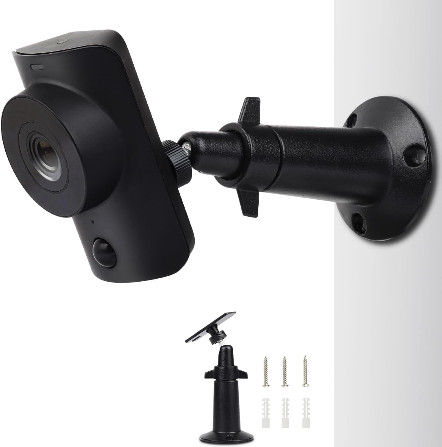 UYODM Wall Mount Compatible with SimpliSafe SimpliCam 1080p Wired Indoor Home Security Camera, 360 Degree Adjustable Aluminium Wall Mounting Bracket for SimpliSafe Indoor Cam 1Pack,Patent Pending