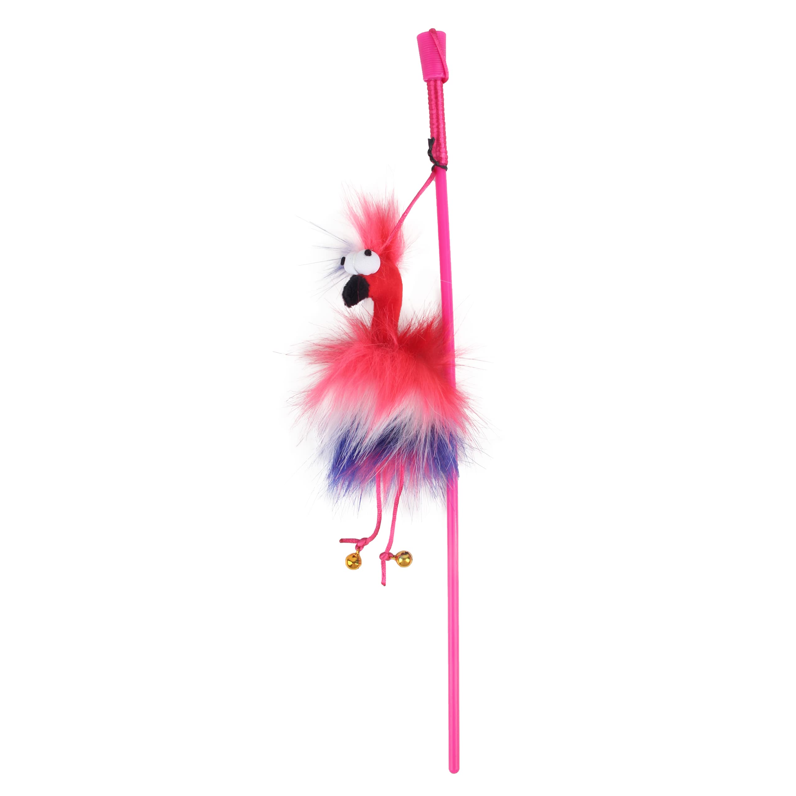 ALL FOR PAWS afp- Furry Fluffy Bird Wand Red