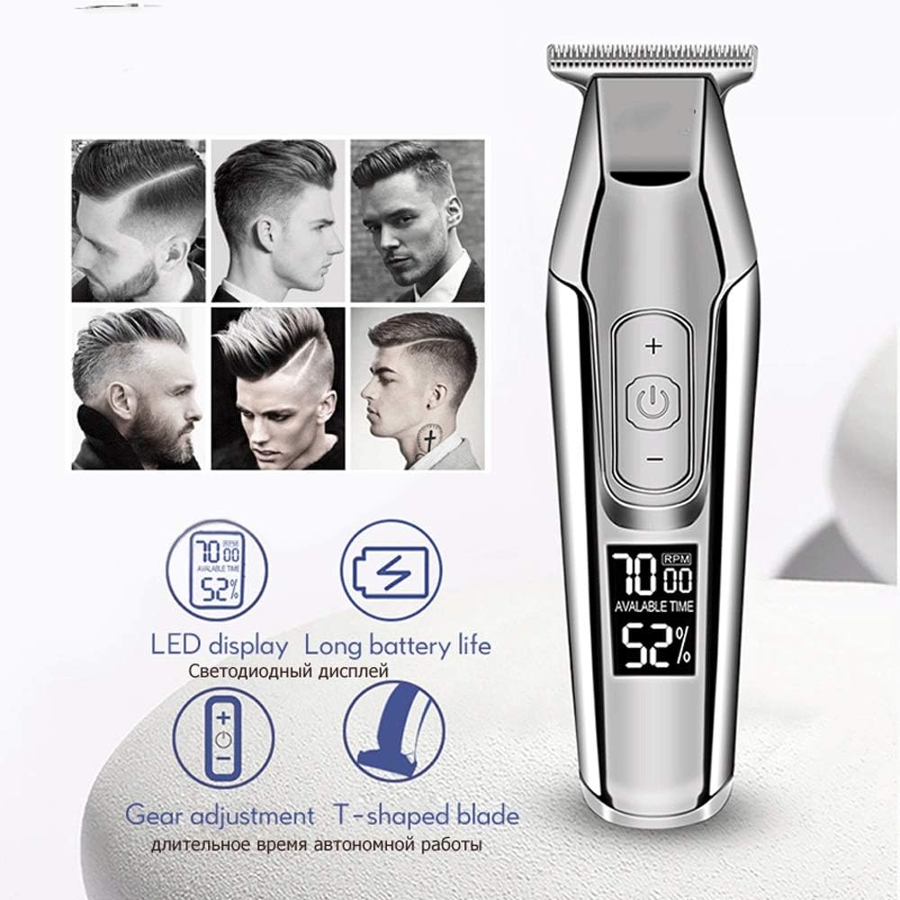 Professional Electric Hair Clipper, Trimmer, Men's LCD Digital