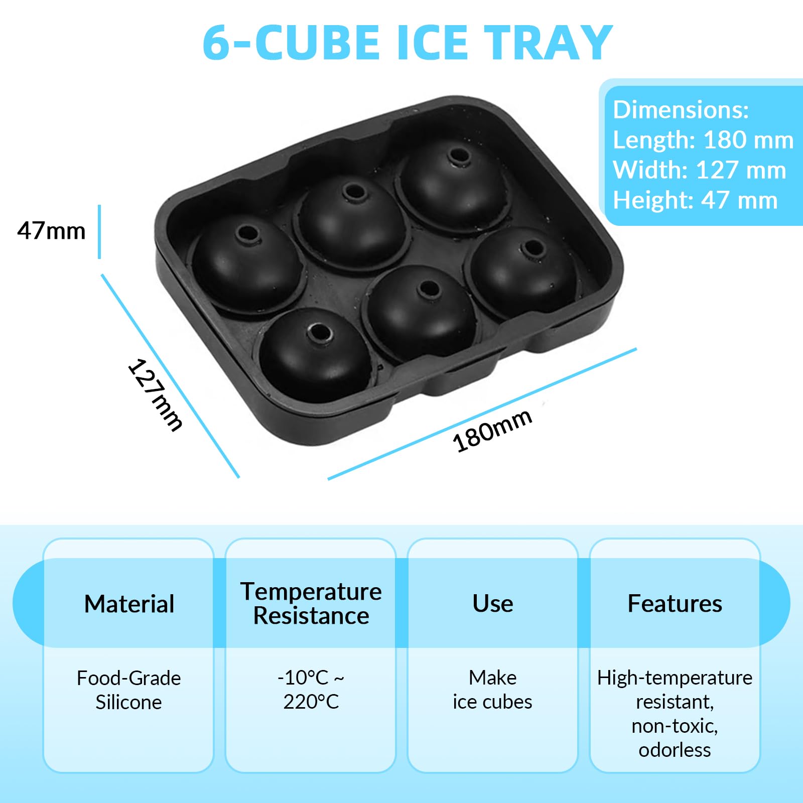 Cubitera de 4L con Tapa, Set de Cubo de Hielo de Acero Inoxidable de Doble Pared con Colador, Pinzas para Hielo, Pala para Hielo, Molde de Cubitos de Silicona, Enfriador de Champán y Vino para Cerveza