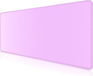 Dapesuom Large Gaming Mouse Pad, Extended Mousepad with Stitched Edges, Water Resist Keyboard Pad with Non-Slip Base, Big XXL Mousepad Desk Mat for Gamer, Laptop, Office, 31.5x15.7in, Vanilla Purple