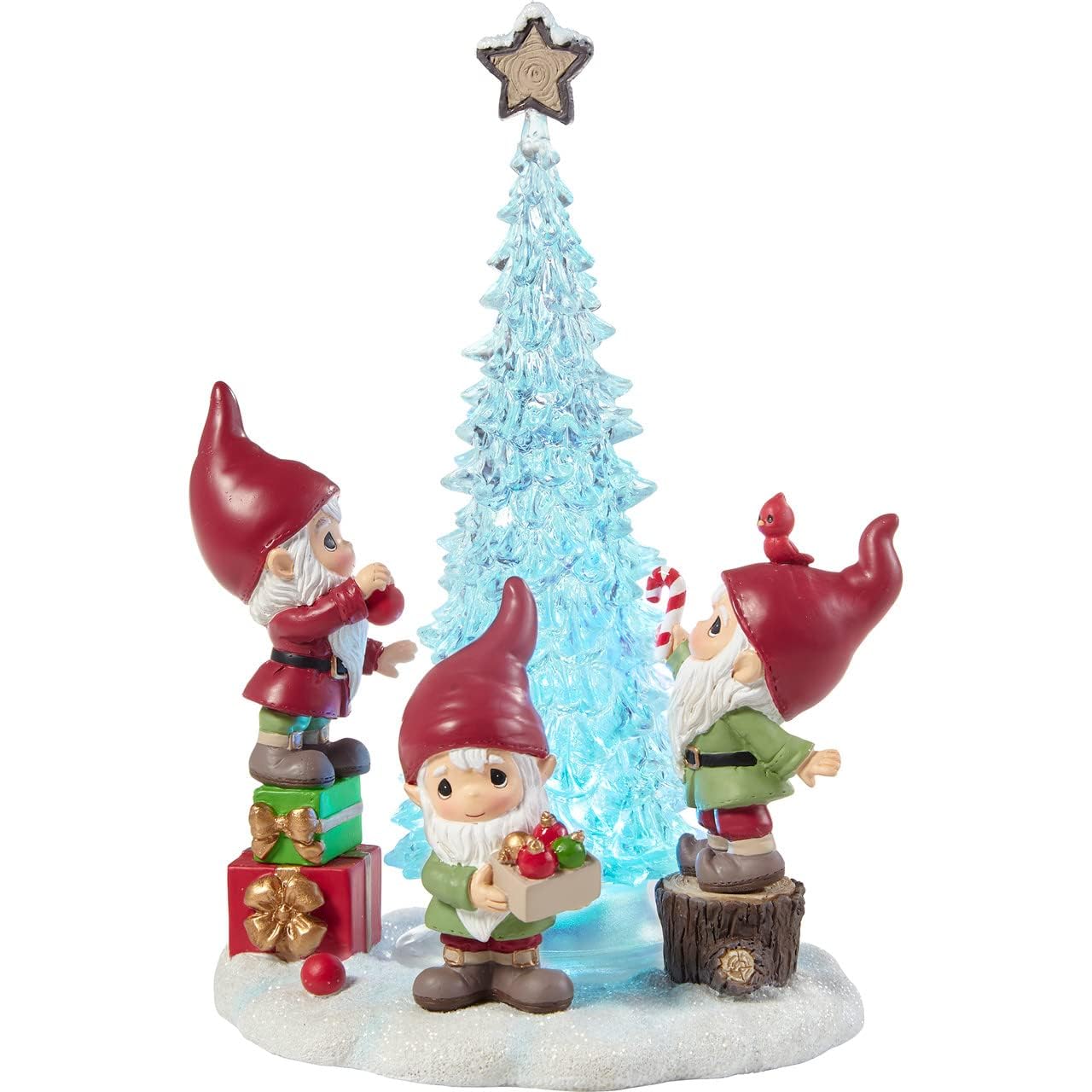 Precious Moments Gnome Place Like Home for The Holidays LED Figurine 211406, White