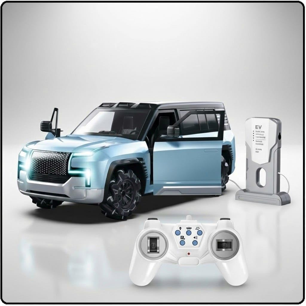 Moka U8 1:12 Scale RC Electric SUV | 2.4GHz Remote Control Car with Dynamic LED Lights, Fast EV Charging, Auto Park Function & 50-Min Endurance | High-Detail Model Car Toy for Kids & Adults-image-23