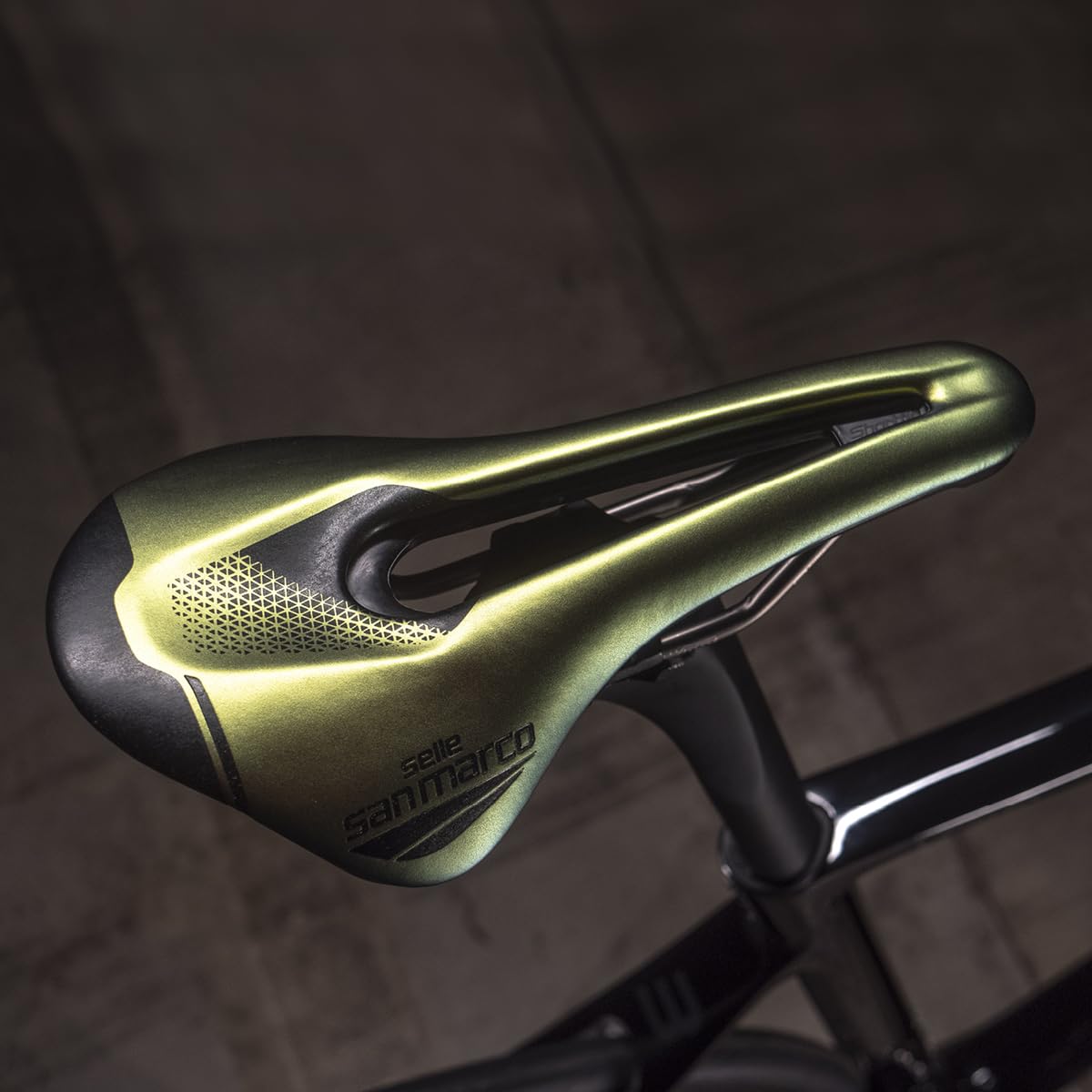 SELLE SAN MARCO Bicycle Saddle Short Fit Racing Iridescent