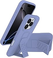 Vista 14 de Funda de silicona con soporte de LAUDTEC compatible con iPhone 7/8/SE, soporte de metal con soporte de pie vertical y horizontal, cubierta flexible