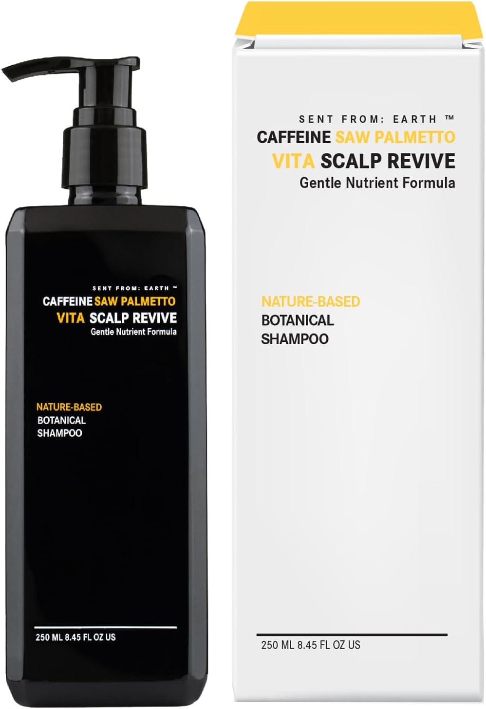 [Sent From Earth] Caffeine & Saw Palmetto Biotin Ketoconazole 1% Vegan Advanced Natural Formula Peppermint Shampoo 16oz