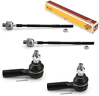 Vista 106 de Metrix Premium Chassis Parts - Kit de 4 piezas de extremos de barra de acoplamiento frontal exterior e interior compatible con Nissan Pathfinder