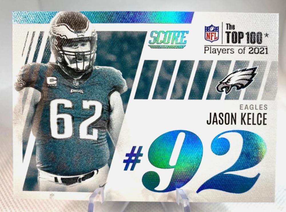 Football Trading Card 2022 Score Top 100#92 Jason Kelce EX++ Excellent++ Eagles
