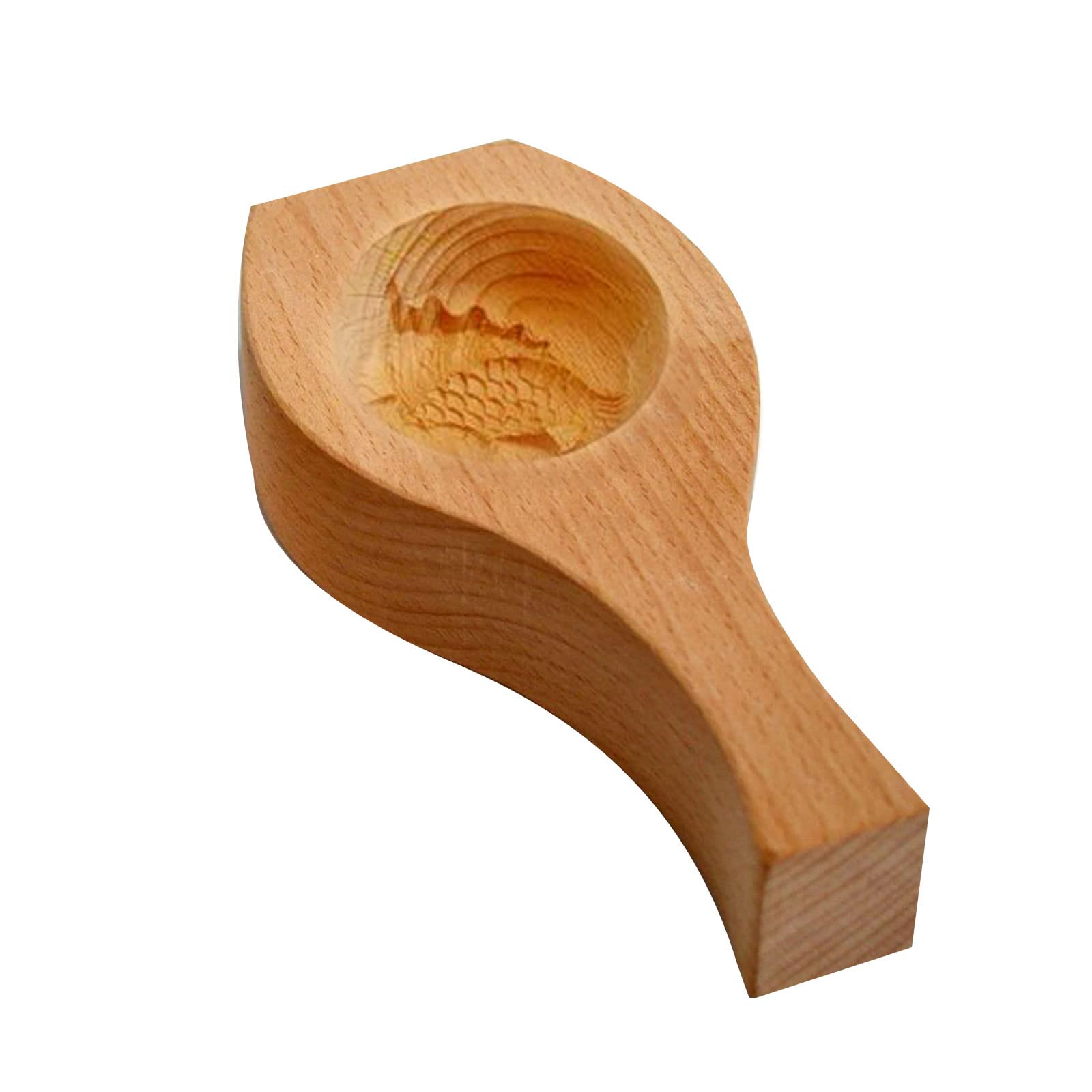 Nucelit Wooden Cake Wooden Baking Mold Flower Shape Chinese Traditional Mid-autumn Festival Cake Mold for Muffin Gift Molds for Baking