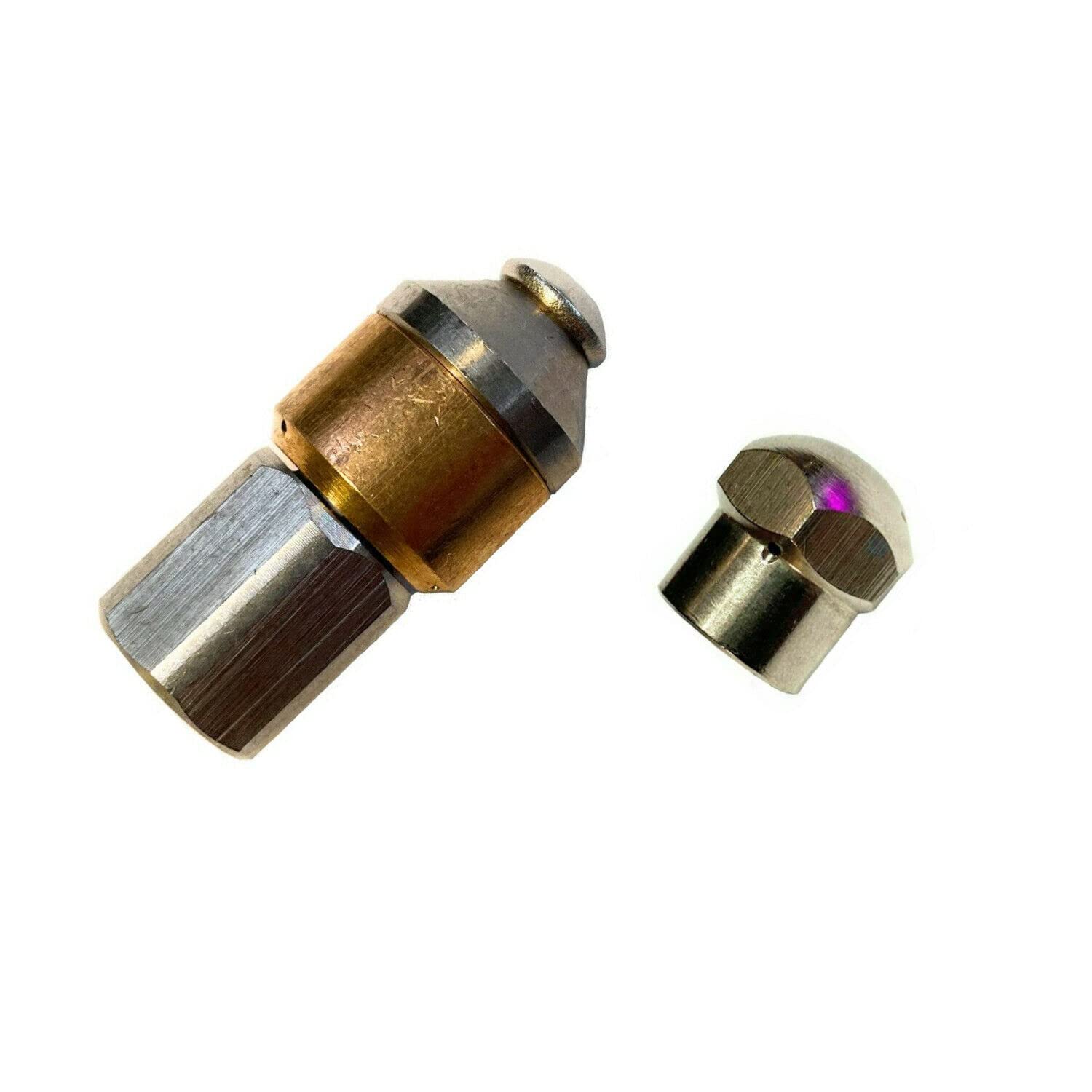 M&M Smartek Tuyau de nettoyage de canalisations de 20 m pour Kärcher & Kränzle Déboucheur de canalisations avec buses 1/4" et adaptateur à baïonnette