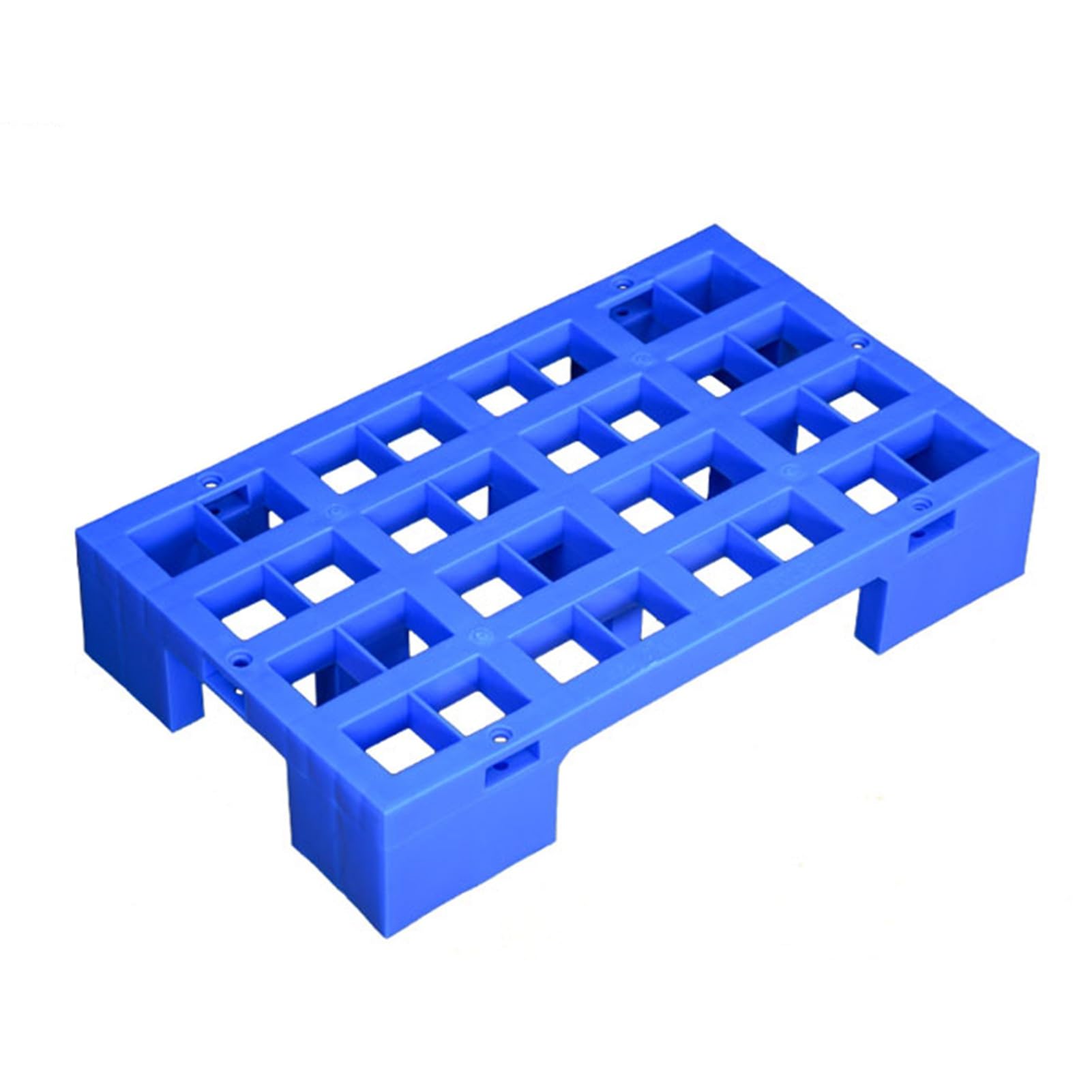 GOCHUSX Plastic Pallets, Goods Storage Racks, Nestable Storage Pad, Breathable Grid Lightweight Storage Pad for Wet Basement Floor Storage Outside(50x30x10cm-4PCS)