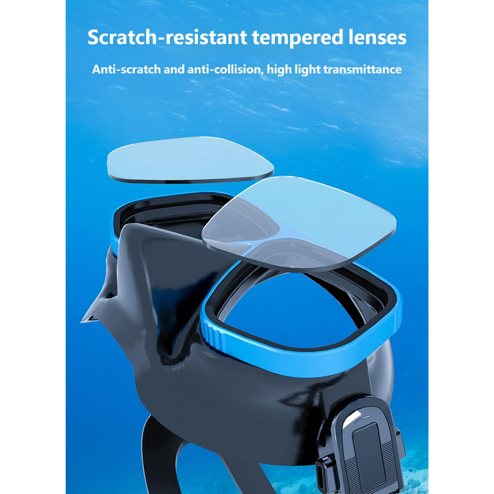 Gafas de natación impermeables con revestimiento de lentes, gafas de buceo para jóvenes y adultos, sellado cómodo, equipo deportivo de buceo