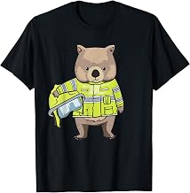 Wombat Fireman I Australia Hero Motif T-Shirt