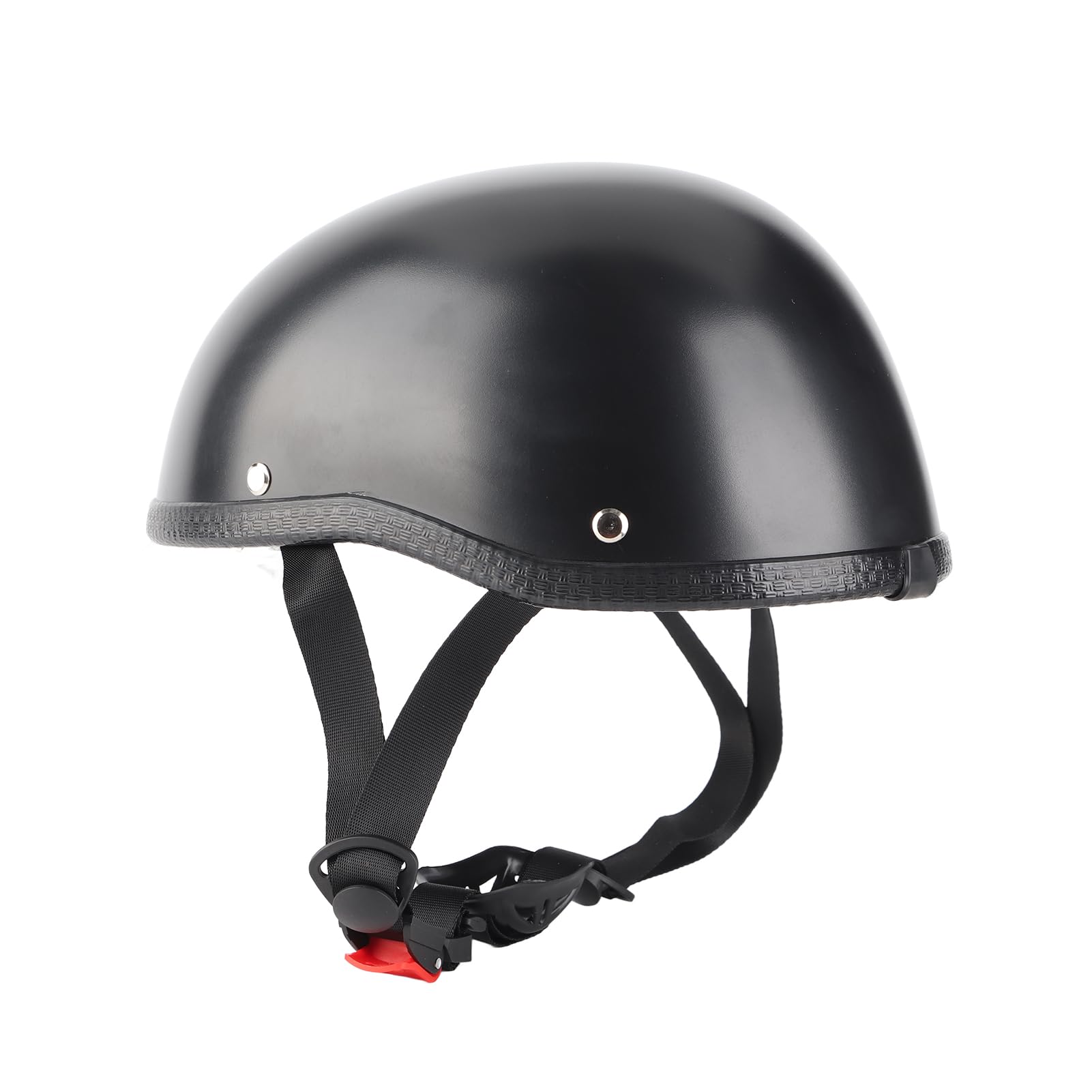 Cocoarm Casco semi-caschi per moto, con profilo mezzo viso, colore nero (XL)