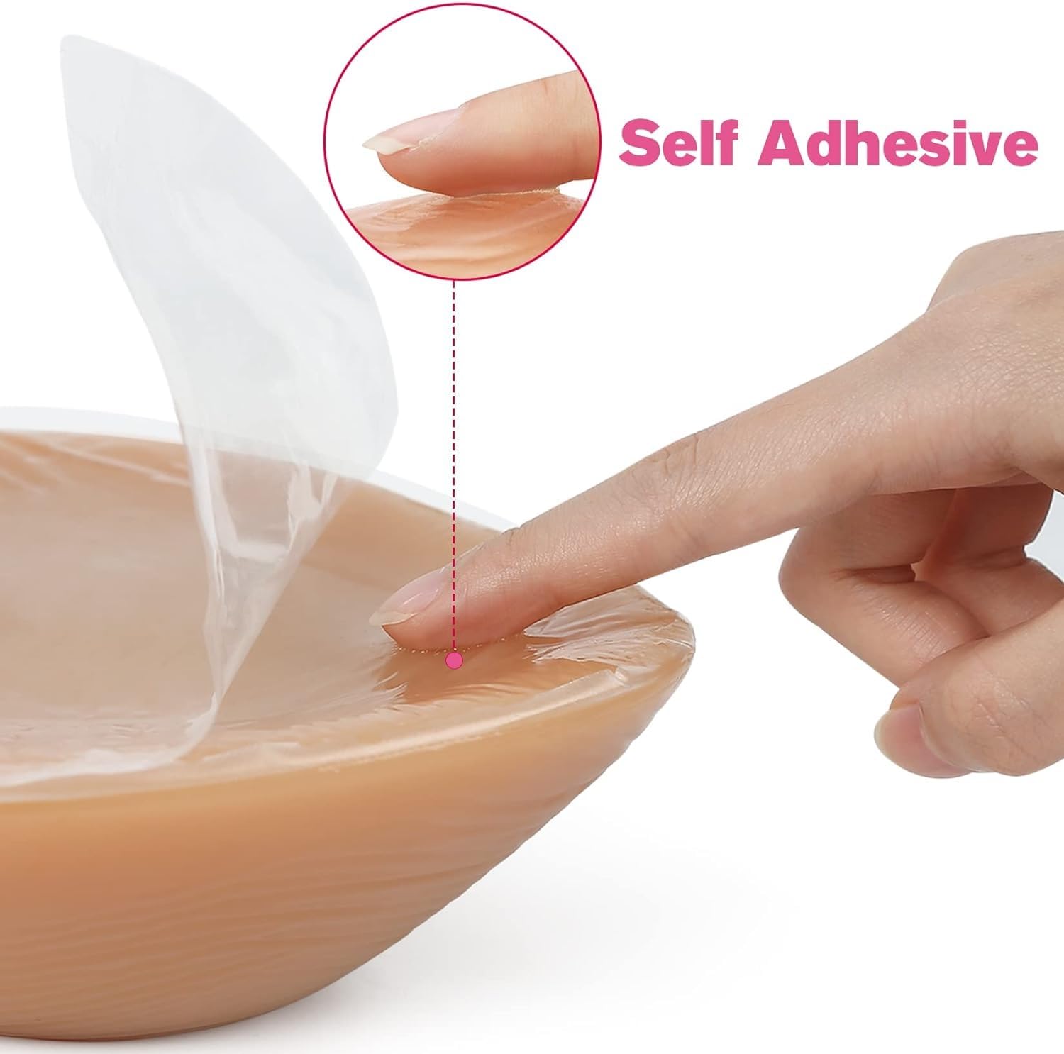 Un par de formas de senos de silicona triangulares autoadhesivas Senos de silicona triangulares Senos postizos Prótesis de mastectomía con forma de senos pecho/A/One pair of 550g