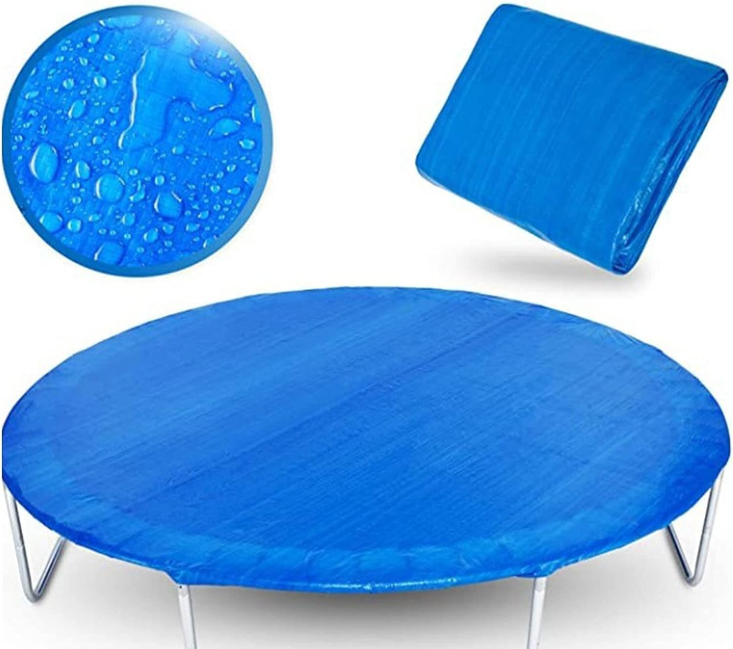 TFG - Ttfd 12ft Waterproof Round Trampoline Protective Cover, Rainproof UV Resistant Dustproof Wear-Resistant Outdoor Trampoline Cover