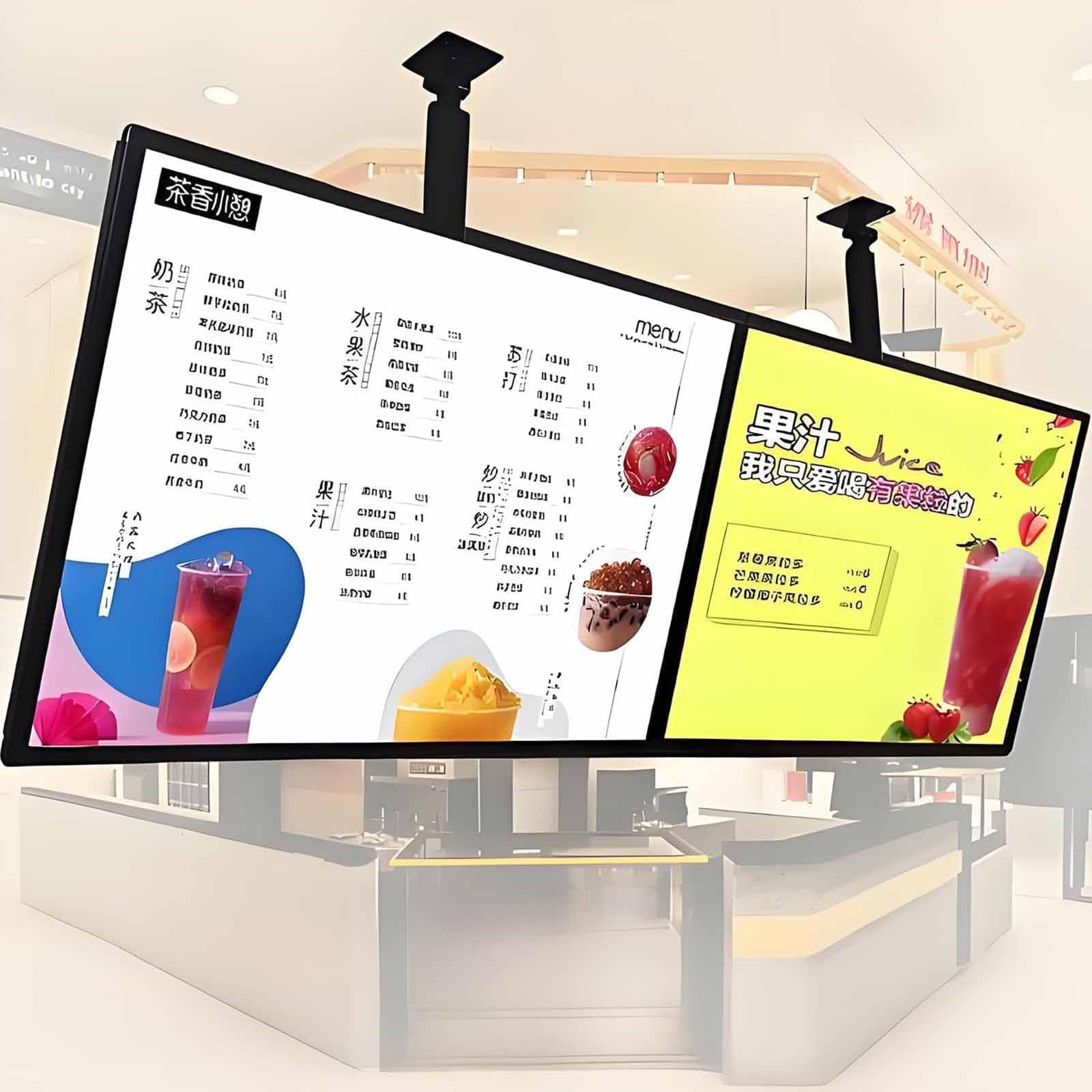 Podświetlana tablica menu LED z aluminiową ramą, wodoodporny podświetlany wyświetlacz do reklamy restauracji i kawiarni