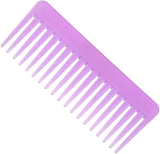 Pente de dentes largos Desembaraçante de cabelos grandes Venha para cabelos cacheados úmido e seco Estilizador de cabelo Escova antiestática para massagem no couro cabeludo Pente de dente largo,Vem para desembaraçar cabelos grandes,Pente para Cabelo Encaracolado,Pente para Pentear,Escova de cabelo úmida e seca Purple