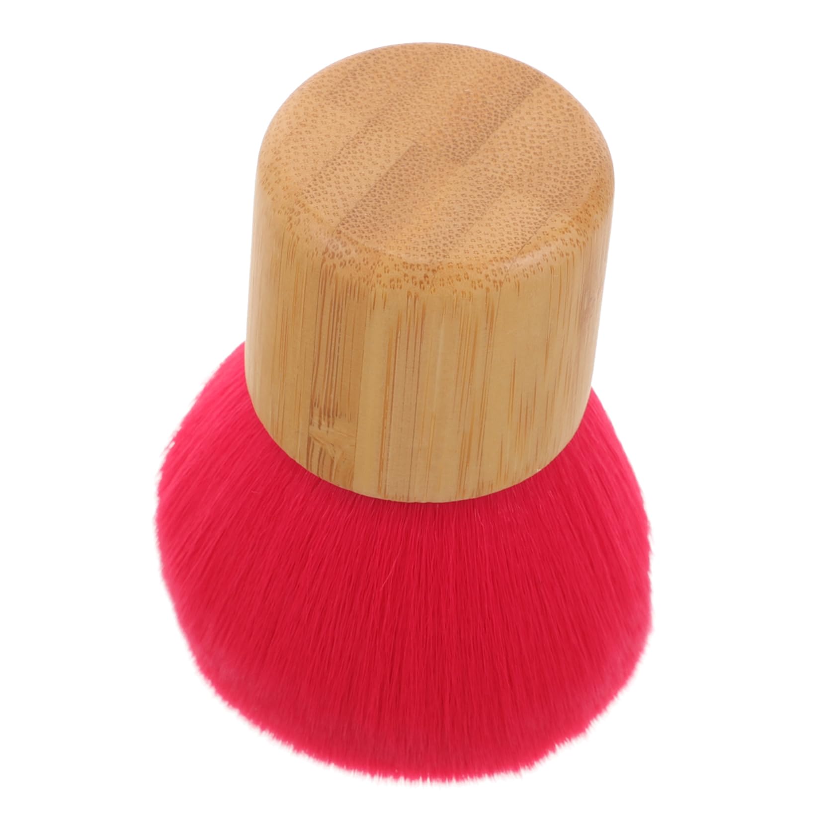 minkissy Elegant Handle Blush Brush Makeup Powder Foundation Tool Faux Fiber Bristles Travel Size Essential
