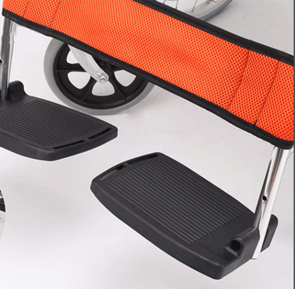 Wheelchair, Silla de Ruedas Manual Plegable, Ligera, Multifuncional, de aleación de Aluminio, Adecuada para Personas Mayores y discapacitadas para Llevar Silla de Ruedas Plegable Ultraligera