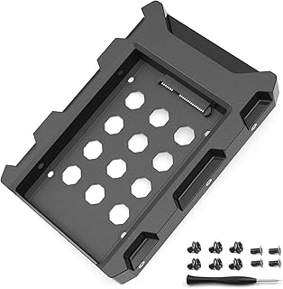DecorStat 2.5'' SSD SATA to 3.5'' Hard Drive Adapter SSD Mounting Bracket Kit 1 Pack Internal SSD Desktop Adapter Hard Disk Drive Mounting Bracket Tray Case HDD Cage SSD Caddy Holder Converter for PC