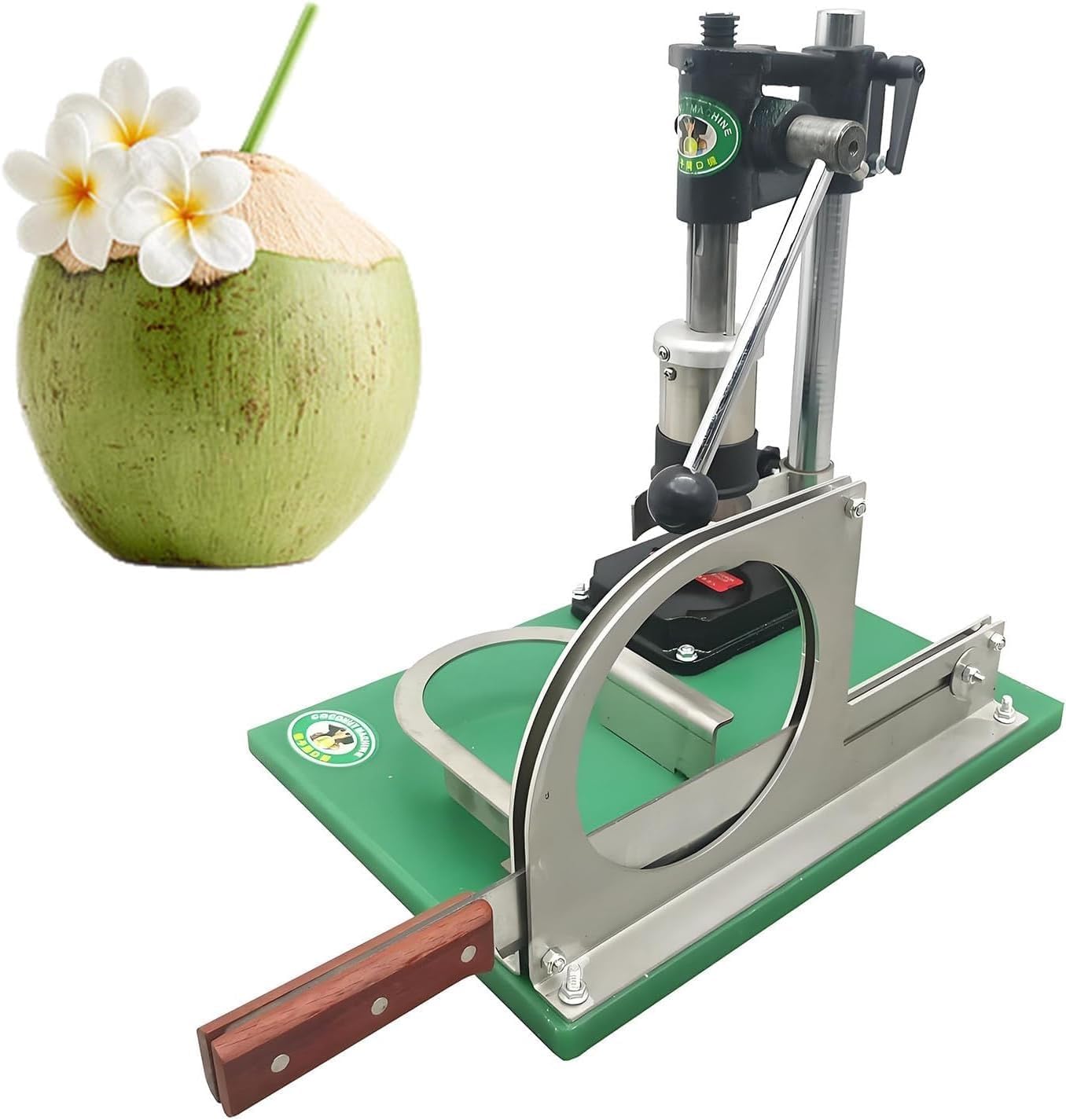 Coconut Opener Machine Manual Cutter Coconuts Open Peeler Tools Hole Puncher Maker Fresh Peeling And Opening