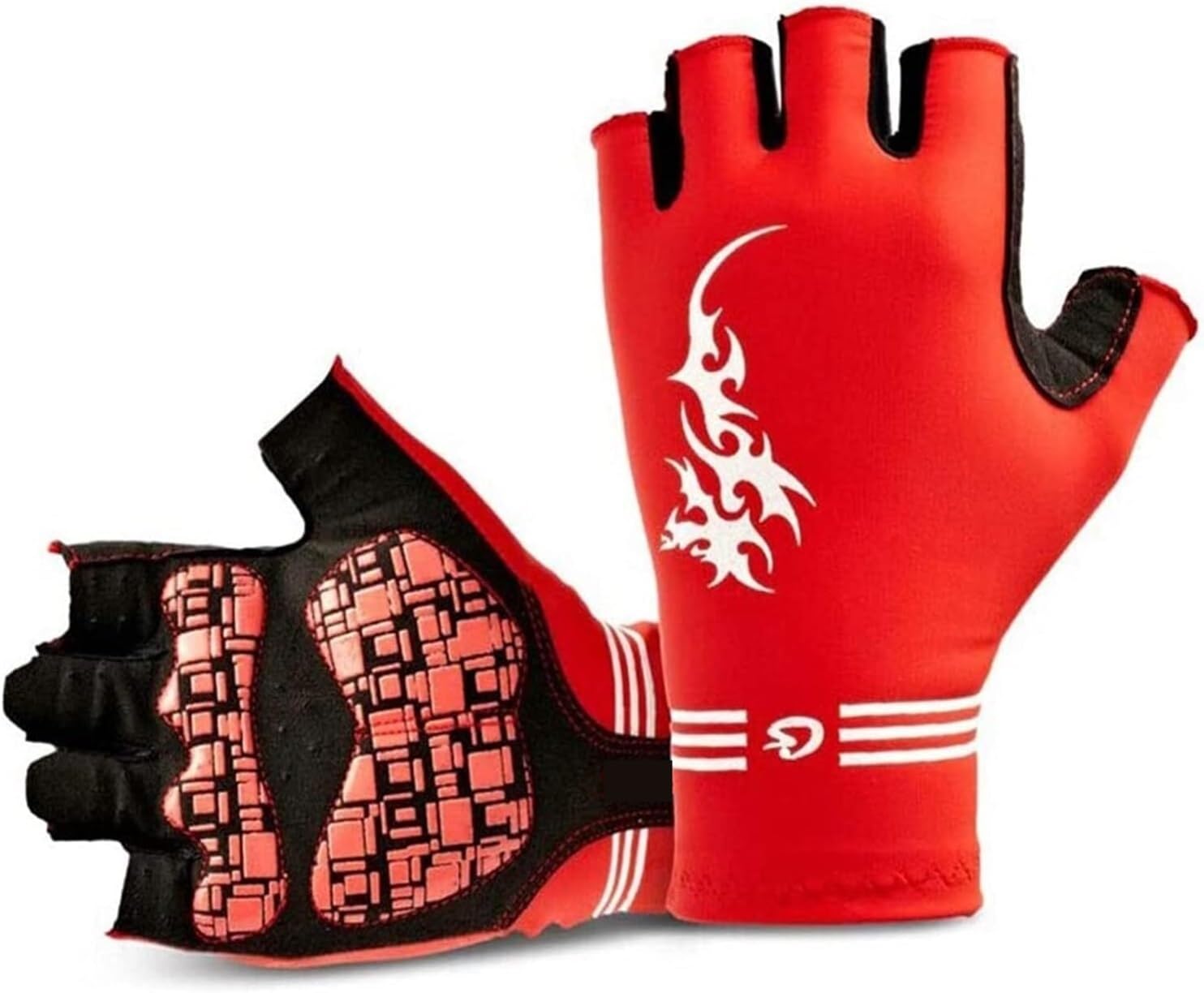 Rękawice Rowerowe Rękawiczki Damskie I Męskie Rękawiczki Sportowe Fitness Cross Training Podnoszenie Ciężarów Rękawice Outdoorowe (Color : Rot, Size : XXL)