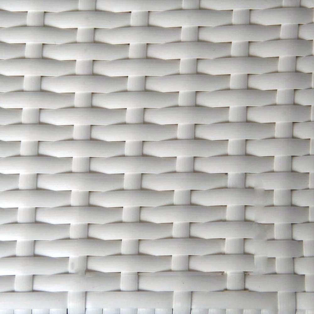 OUdini Materiale Tessuto in Rotolo Di Rattan 500G Materia Prima per Tessitura in Plastica Sintetica Bianca Pe Sintetico
