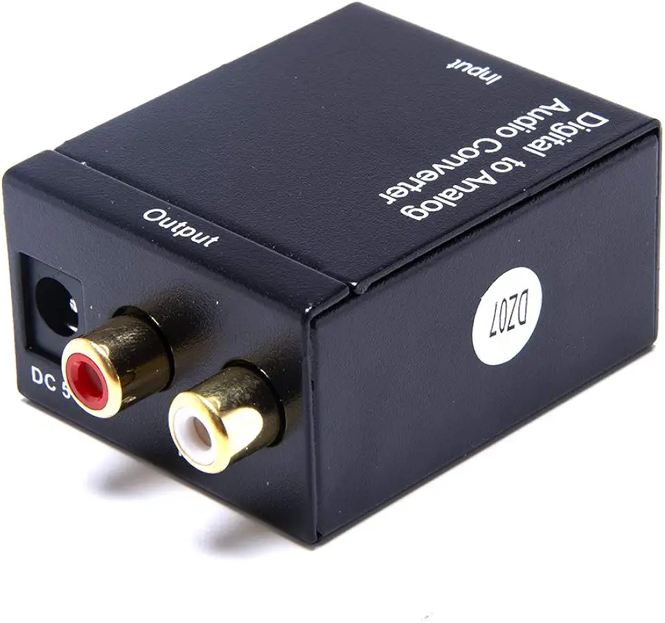 Kit Conversor Óptico Coaxial Digital + Cabo Óptico Smart Tv