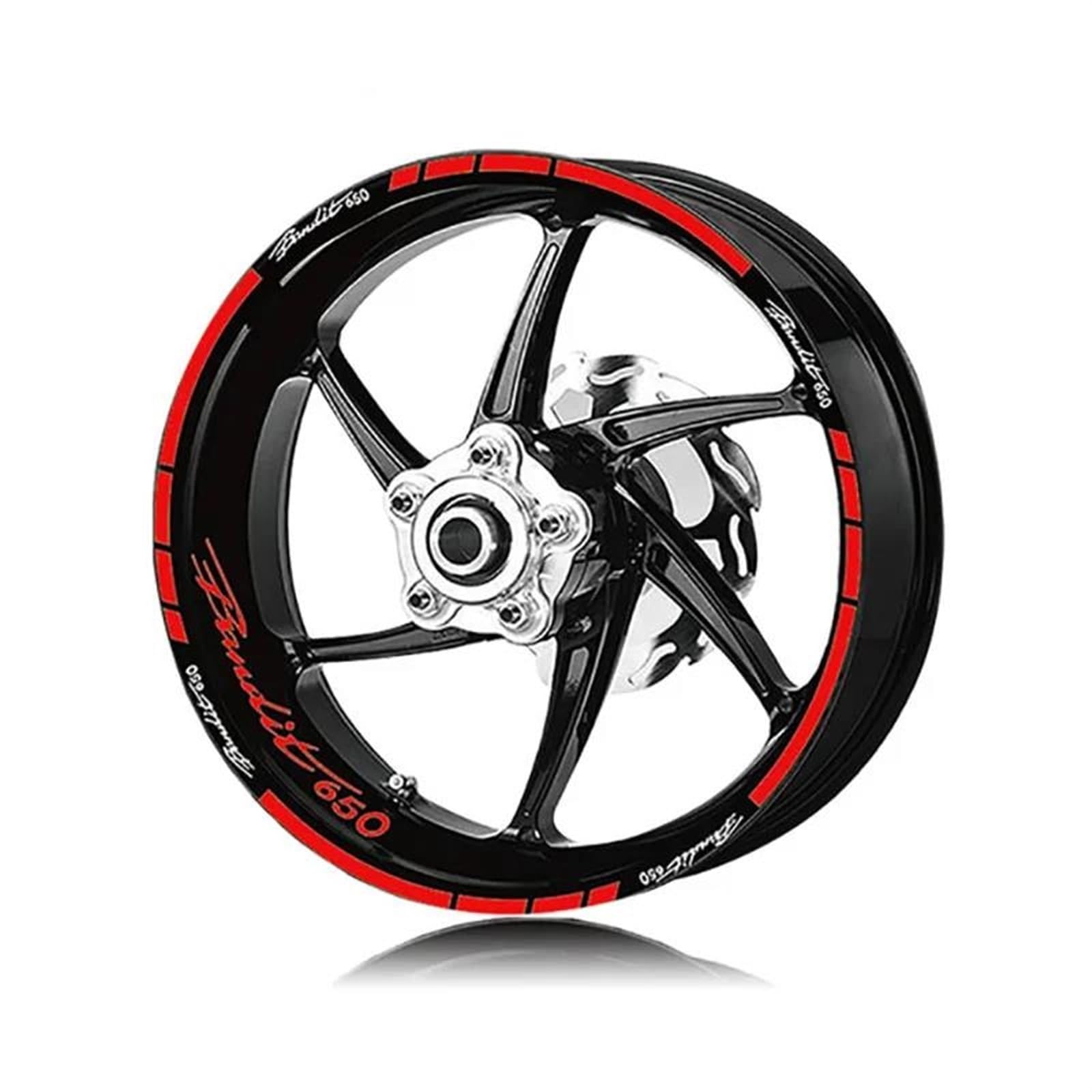 Motorcycle Wheel Stickers for Suzuki for Bandit 650 1250 Night Reflective Decorative Rim Decorative(Color1)