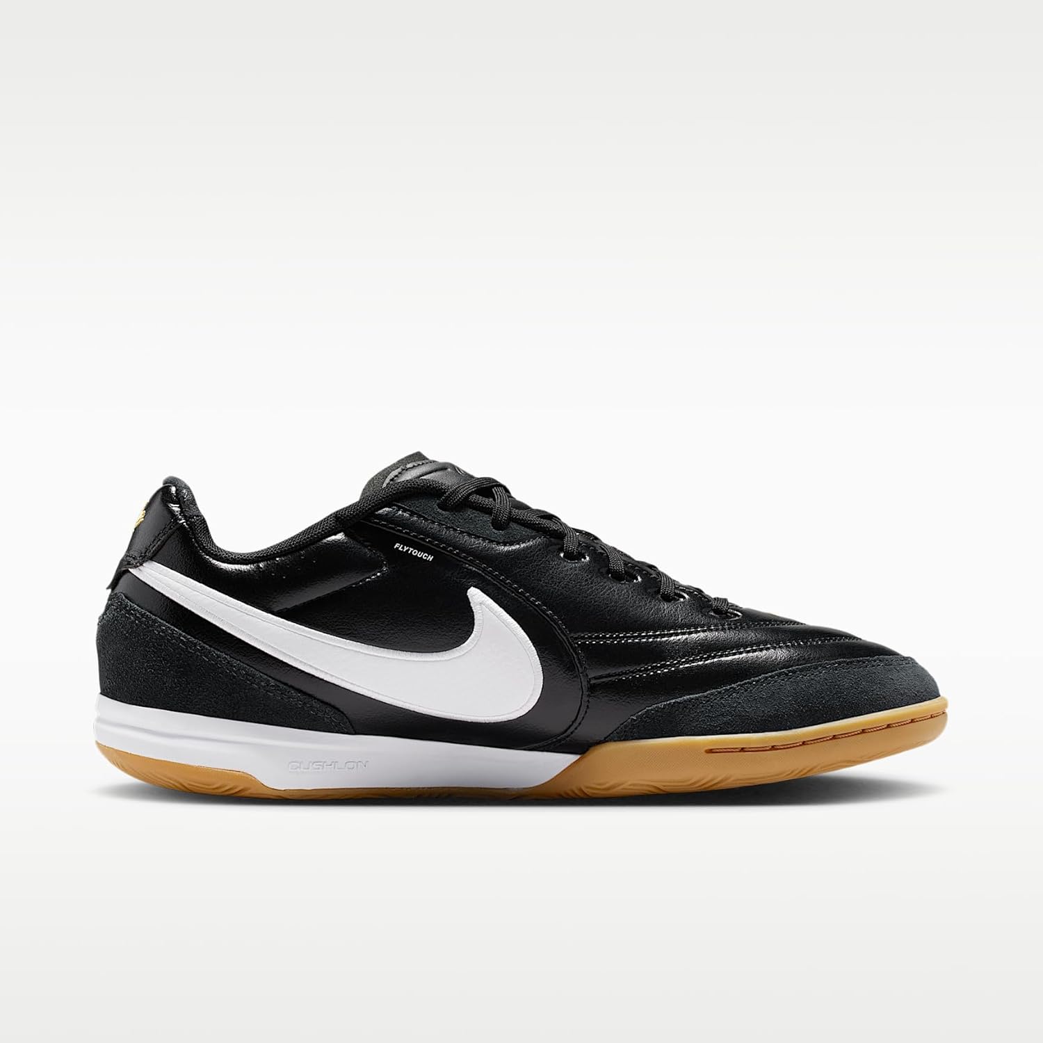 Nike Tiempo Streetgato Indoor/Court Low-Top Soccer Shoes (Black/White)