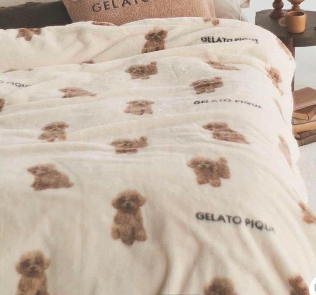 ジェラートピケ【Sleep】ラビット柄 プリント毛布 gelato pique - 【Sleep】ラビット柄 プリント毛布の通販 by
