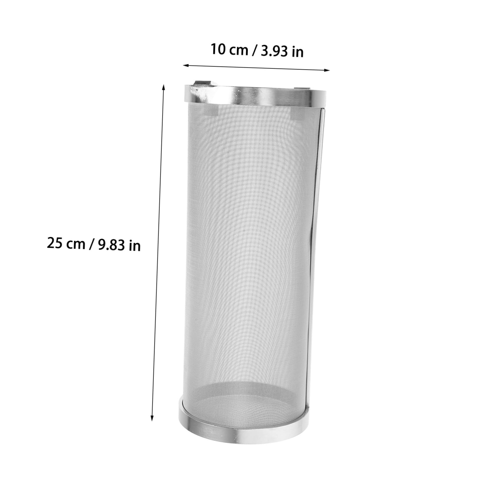 Mikinona Stainless Steel Grain Brewing Filter Portable Strainer for Homebrew and Wine Mesh Cylinder for Efficient Beer Brewing Resistant and Easy to Use
