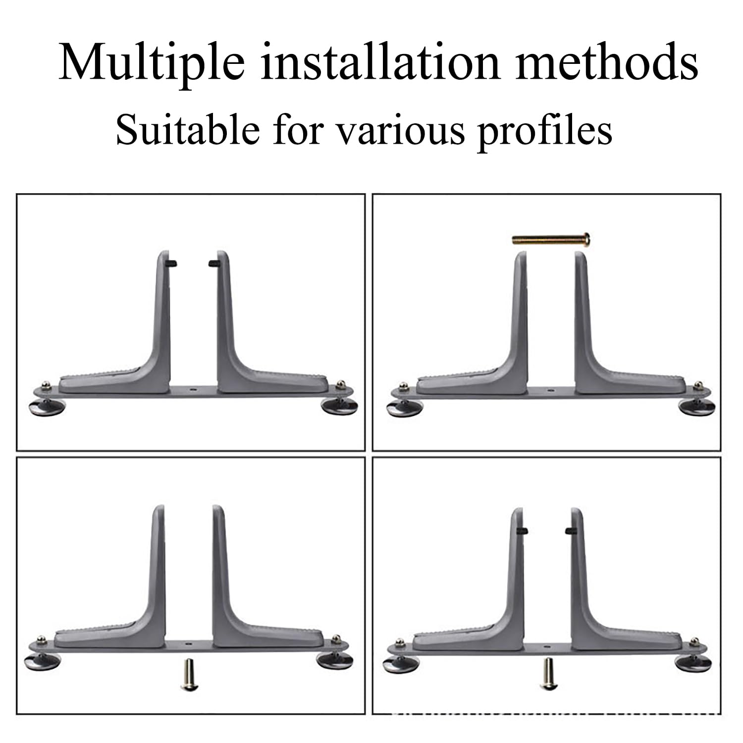 2 Pièces Support D'écran de Séparation,avec Roues à 360 Degrés,Largeur Réglable,pour Hôtel, Maison, Bureau,Blanc