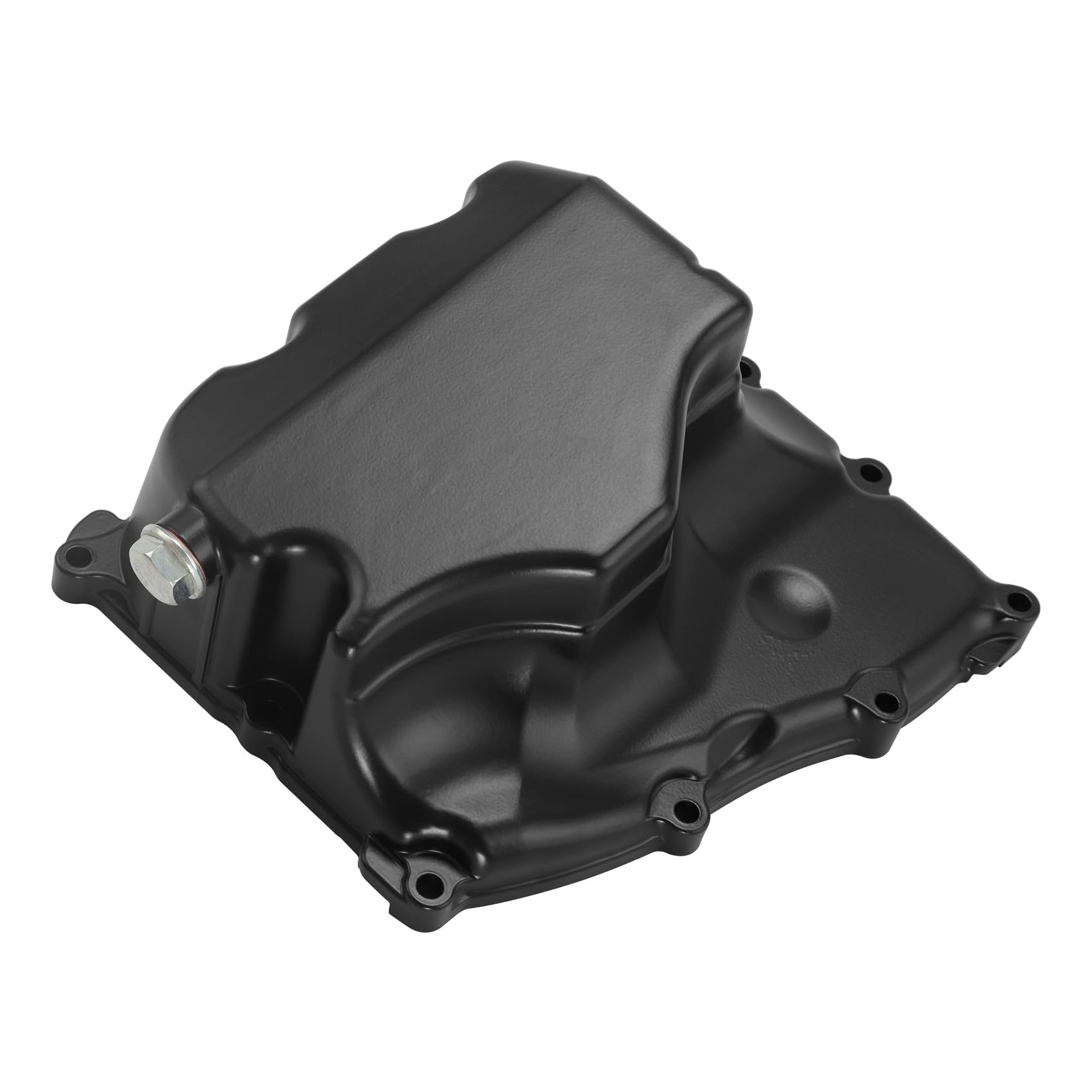 Coperchio per vasca olio moto con guarnizione in alluminio nero compatibile con Yamaha MT07 FZ07 XSR700 Tenere 700 (2014-2024), ricambio per filtro vasca olio