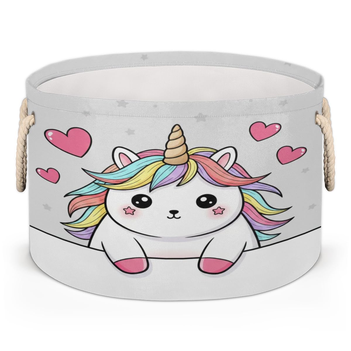 Boîte à linge ronde pliable pour éliminer le désordre des jouets