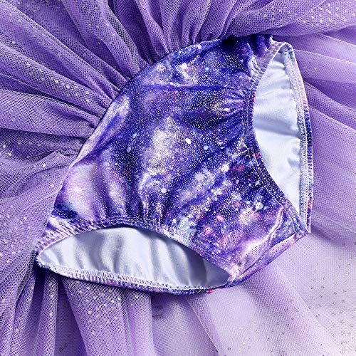 Collant com saia de ginástica para meninas, balé, tutu, dança, sereia, unicórnio, saia de ginástica